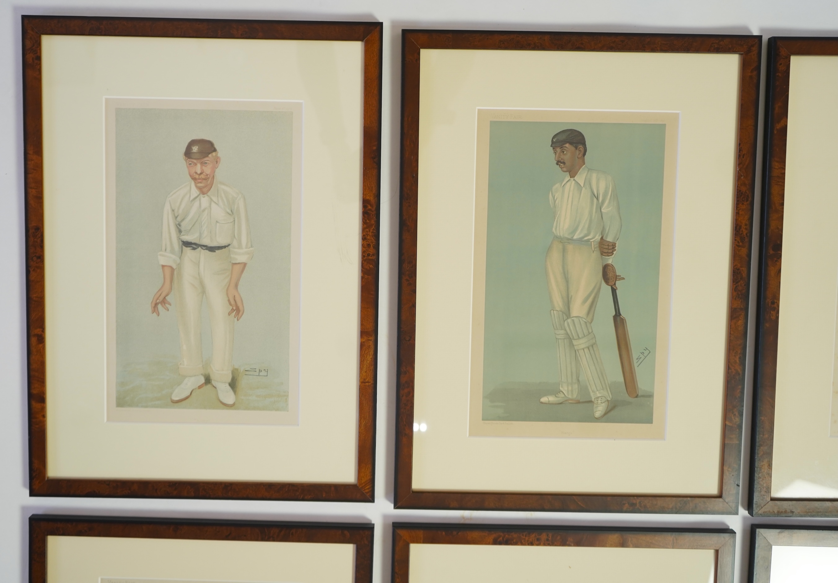 Thirty four Vanity Fair caricatures of cricketers to include Dillan and W G Grace
